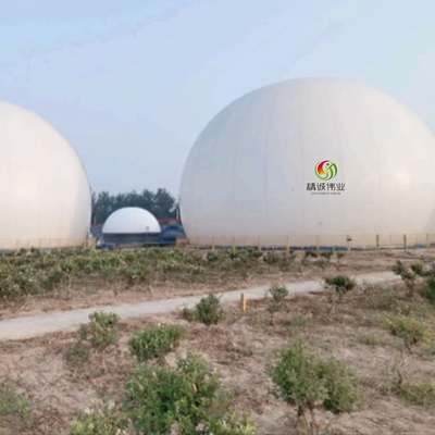 Depolama Gazı Anaerobik Reaksiyonu için UV Dirençli Çift Membran Biyogaz Tutucu