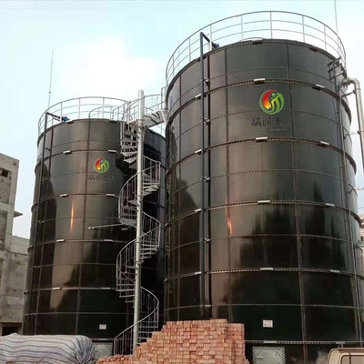 Q355B Q235B Çelik plaka Anaerobik Digester Tank Yerel kurulum