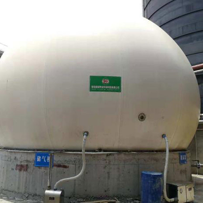 Yüksek Uçucu Biyogaz Tutucu PVC Metan Gazı Depolama Tankı Kontrol Alanı