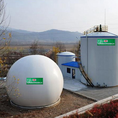 Yüksek Uçucu Biyogaz Tutucu PVC Metan Gazı Depolama Tankı Kontrol Alanı
