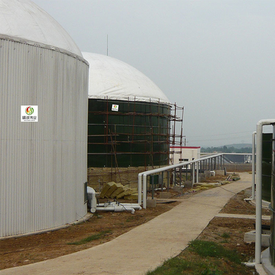 Anaerobik Reaksiyon Biyogaz Gaz Tutucu PDFE Çift Membranlı Gaz Depolama Tankı