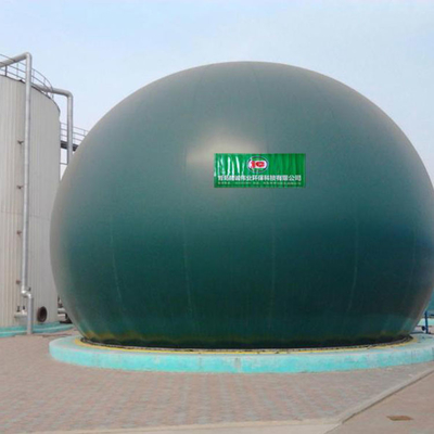 Yeşil Membran Gaz Tutucu PES PVC Yüzer Gaz Tutucu Biyogaz Tesisi